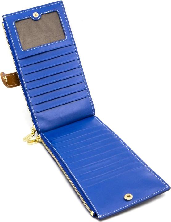 Produktbild Only-Bags.Store Echtes Leder Brieftasche RFID-Blockierung Kreditkarteninhaber Reissverschluss Brieftasche Handy