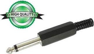 Immagine prodotto Velleman Connettore Jack maschio 6.35Mm in plastica nera mono