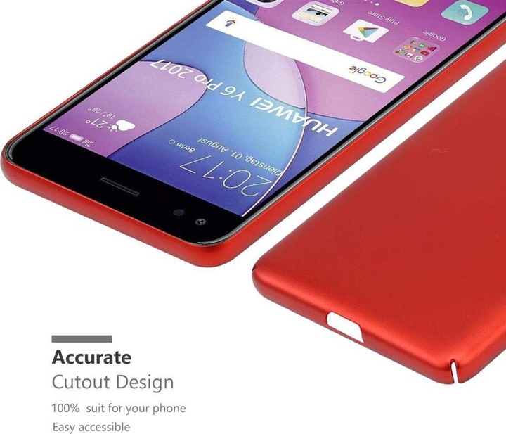 Produktbild Cadorabo Hard Cover Matt Metall Cover (Huawei Y6 Pro (2017))