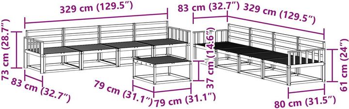 Produktbild vidaXL Outdoor-Sofagarnitur