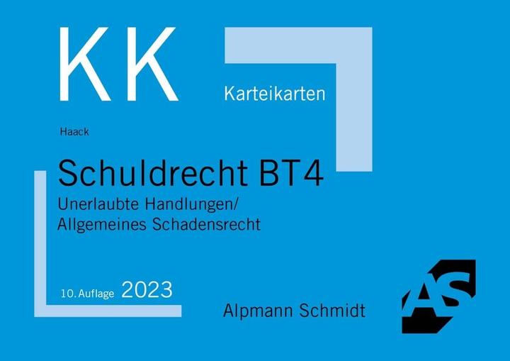 Energie-Label Karteikarten Schuldrecht BT 4 (Deutsch, Claudia Haack, 2023)