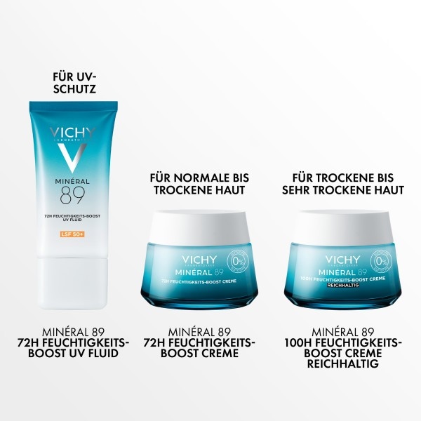 Actual product image Vichy Minéral 89 Moisturising Boost UV Fluid (50 ml, Face fluid, SPF 50+)