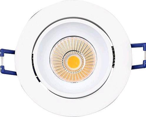 Rutec Licht LED- Einbaustrahler 3000K 718lm Konv ws mt 1LED Alu IP40 RF:hochglänzend (718 lm)