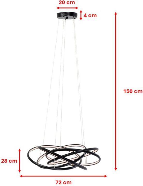 Produktbild Kare Design Hängeleuchte Saturn Schwarz Ø72cm (2100 lm)