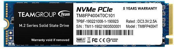 Actual product image Team Group MP34 (4000 GB, M.2 2280)
