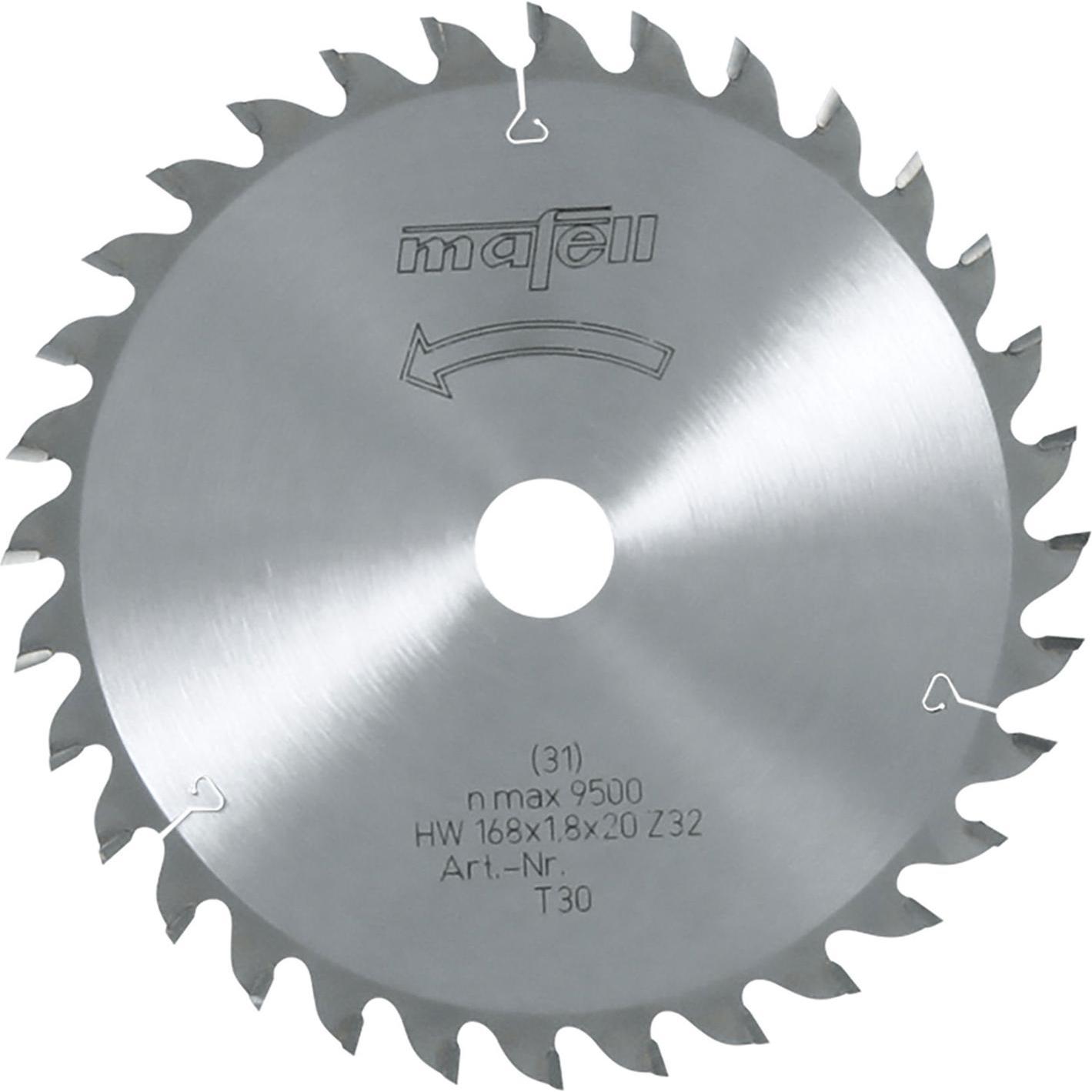Mafell, Sägeblatt, Sägeblatt HM 168x1,2/1,8x20mm Z32 WZ