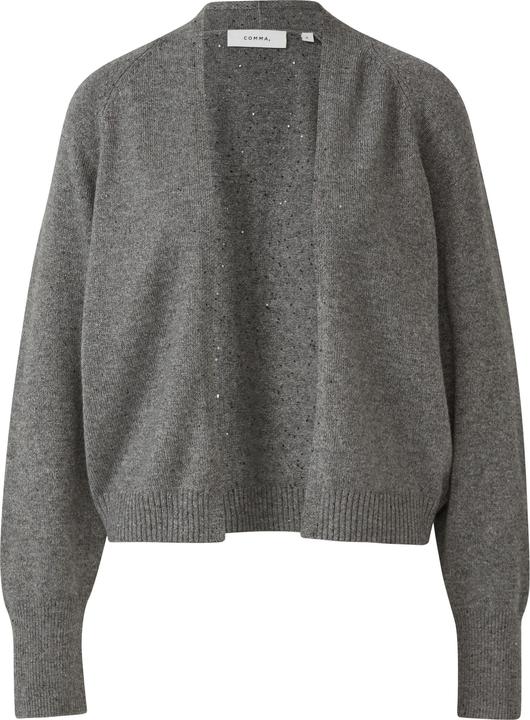 Produktbild Comma Strickjacke Cardigan mit Glitzergarn und Fledermausärmeln (L)