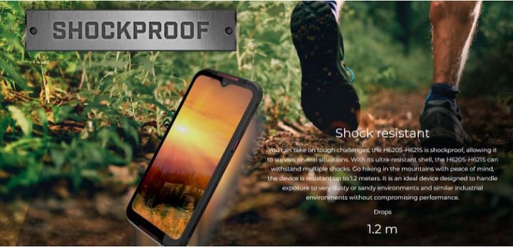Actual product image Energizer H620S 4G BLACK IP69 (64 GB, Multicolored, Juoda, Netaikoma, 6.20", Hybrid Dual SIM, 0.00 Mpx, 4G)
