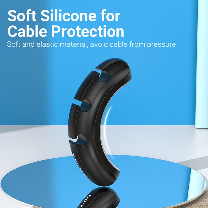 Immagine prodotto Vention Cable Manager KBTB0 per computer desktop con 3 porte, nero