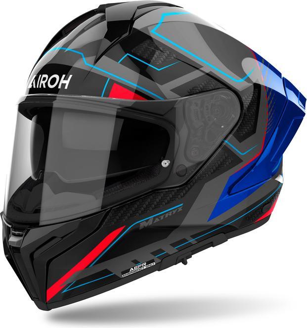 Produktbild Airoh Matryx Rocket Blau/Rot glänzender Helm (S)