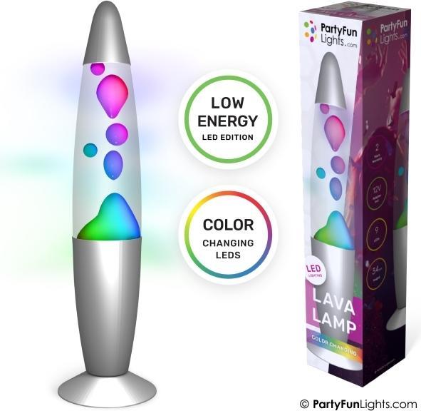 PartyFun Lights Lava lampe - Multifarvet H: 34cm