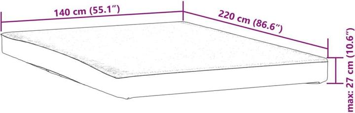 Produktbild VidaXL Matratzenschoner Matratzenauflage Matratzenschutz 140x220cm Wasserdicht (140 x 220 cm)