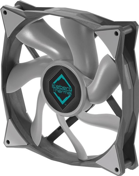 Produktbild Iceberg Thermal IceGALE Xtra Computergehäuse Ventilator 14 cm Türkis 1 Stück(e) (140 mm, 1x)