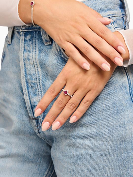 Produktbild Thomas Sabo Herz Ring Romance Silber (52, 925 Silber)