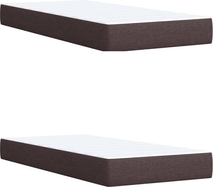 Produktbild VidaXL Bo x springbett mit Matratze 200 x 200 cm Stoff (200 x 200 cm)
