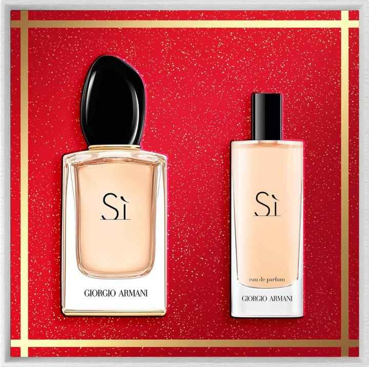 Immagine prodotto Giorgio Armani Si Eau de Parfum Gift Set 2023 50ml EDP and 15ml Travel Spray (Set di profumi)