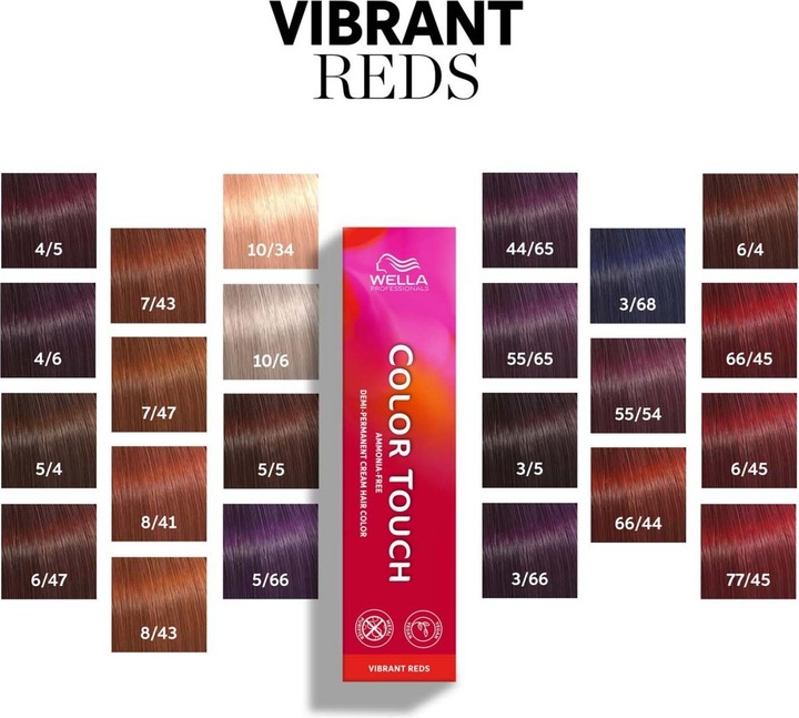 Image du produit Wella Color Touch Rouge vibrant - P5 55/65 (Violet, Marron, Rouge)