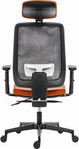 Actual product image Powerton ERGO LUCIE Ergonomic office chair, orangeColours (42 - 53.50 cm)