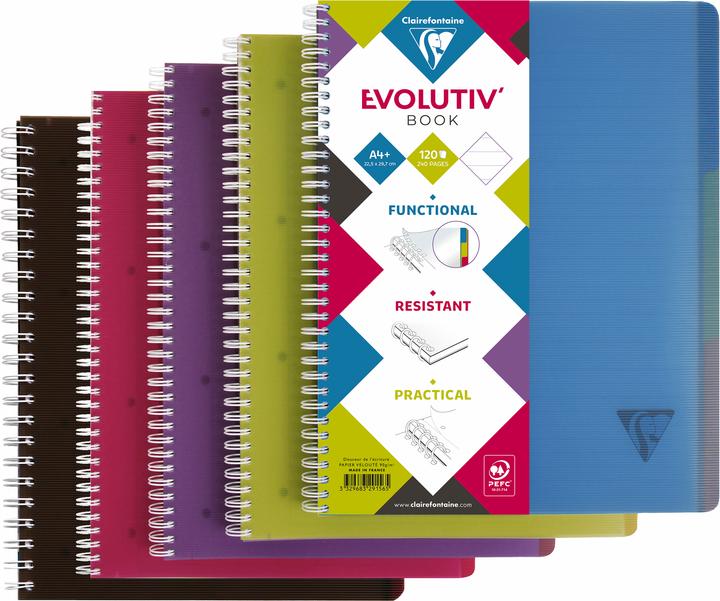 Immagine prodotto Clairefontaine Libro Evolutiv (A4+, Righe, Copertina morbida)