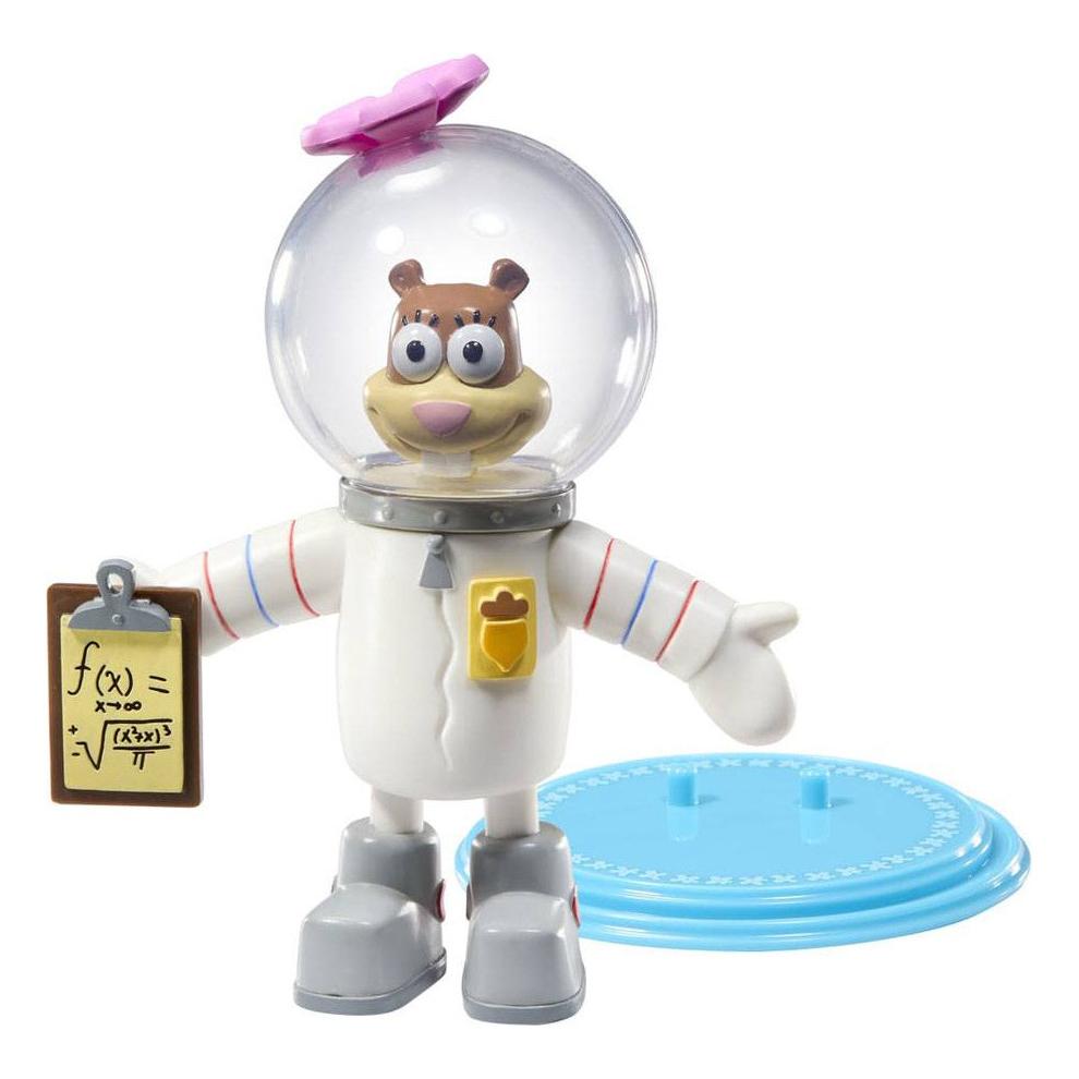 Noble Collection Bob L'éponge Beeldje Flexibele Bendyfigs Sandy Cheeks 16 Cm