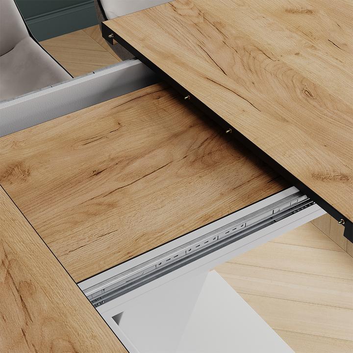 Produktbild Vicco Esstisch Fenaro, Schwarz/Weiss/Weiss, 120 x 80 cm ausziehbar (120 x 80 x 77.40 cm)