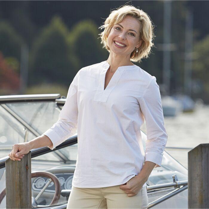 Immagine prodotto Artime Damen Tunika-Bluse, 3/4-Ärmel (L)