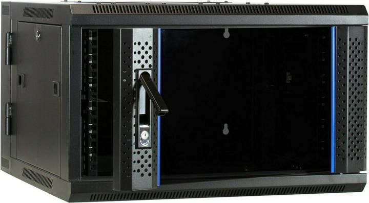 Produktbild Dsit 6 HE Serverschrank, wendbares Wandgehäuse mit Glastür (BxTxH) 600 x 600 x 368mm (6 HE)