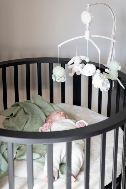 Actual product image Baby's only Musik Mobile Animals, Laurel Green/ Warm Linen