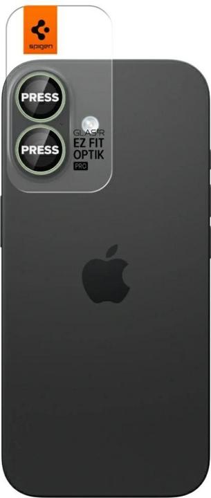 Immagine prodotto Spigen Glass tR EZ Fit Optik Pro 2 Pack (2 Pezzo/i, Apple iPhone 16 Plus, Apple iPhone 17, Apple iPhone 16)