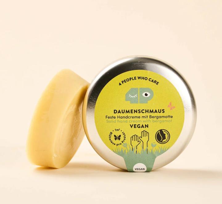 Immagine prodotto 4peoplewhocare Feste Handcreme - Veganer Daumenschmaus (Dose)
