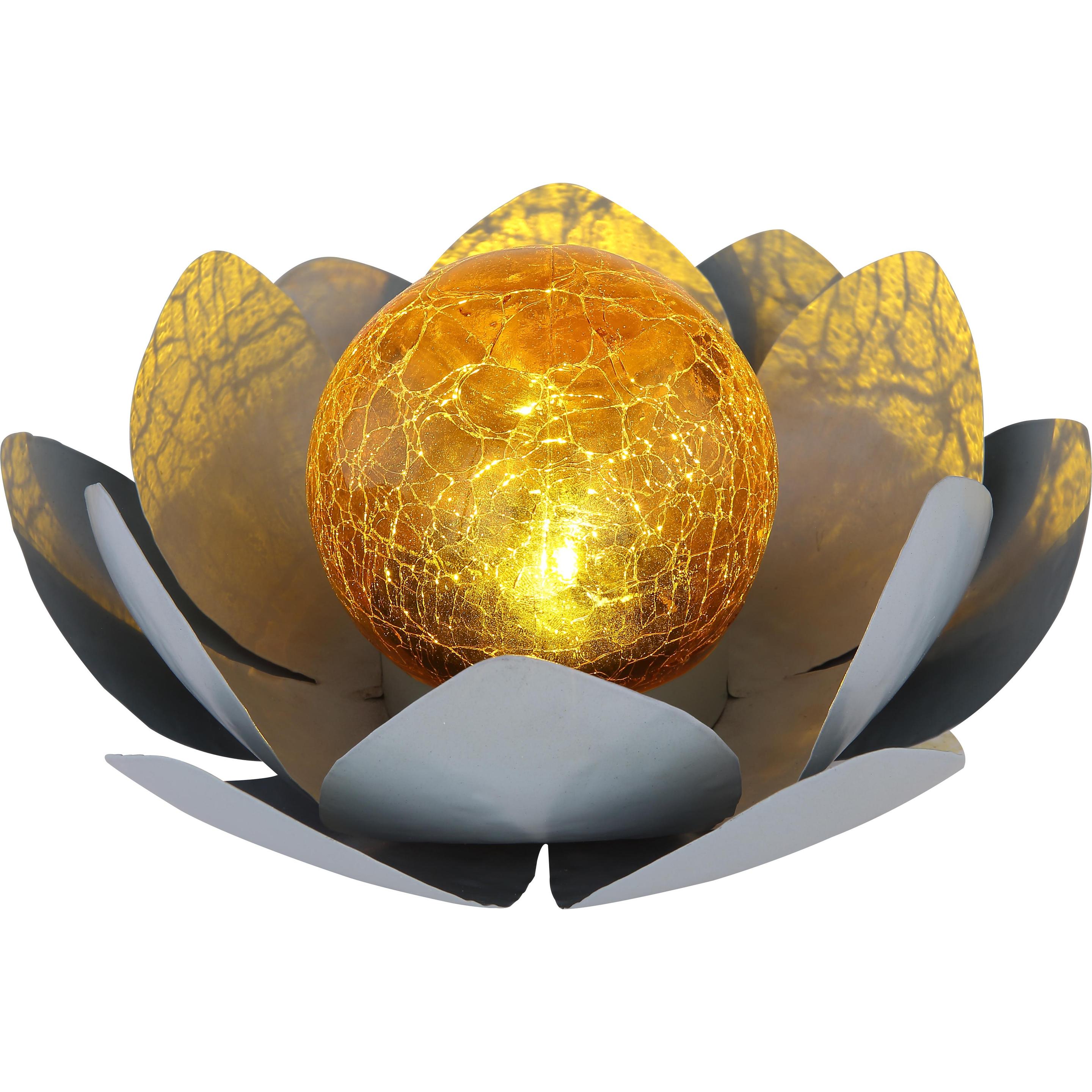 Globo, Illuminazione esterna, Luce solare grigia 1xLED (IP44)