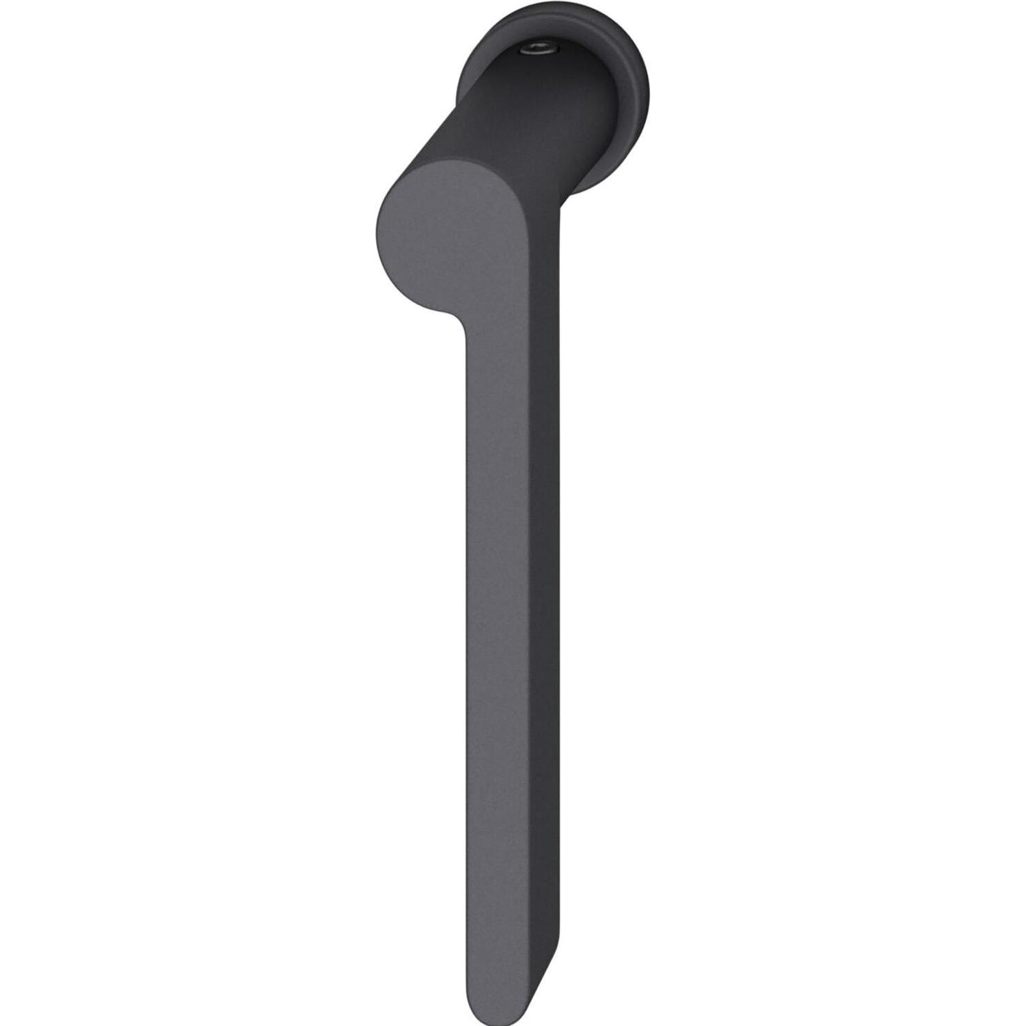 FSB, Türgriff + Fenstergriff, Fenster-Steckgriff 34 1021 minimalistisch, rechts, Aluminium schwarz matt (Türgriff)