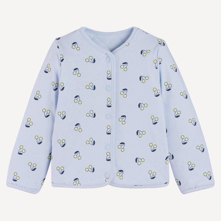 Actual product image La Redoute Collections Gesteppte Sweatjacke mit Druckknöpfen (116)