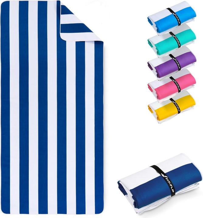 Image du produit Fit-Flip Strandtuch XXL Mikrofaser schnelltrocknendes Badetuch 200x90cm (200 x 90 cm)