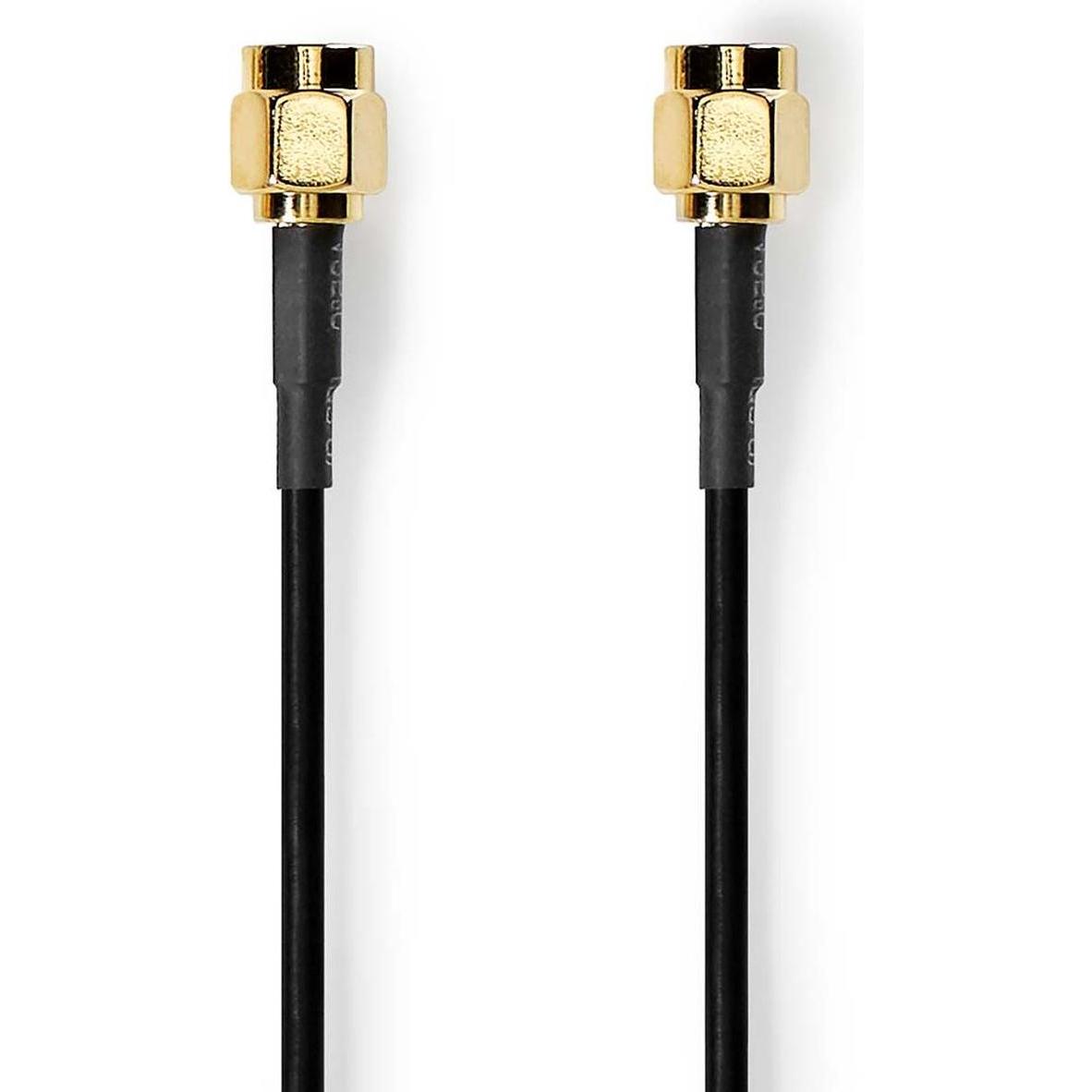 Nedis Cavo d'antenna Spina SMA Spina SMA Placcato oro 50 Ohm Schermato individualmente 1,00 m (Cavi antenna), Cavo antenna