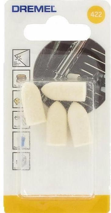 Produktbild Dremel Polierfilz Ø 9,5 mm (4 Stück)