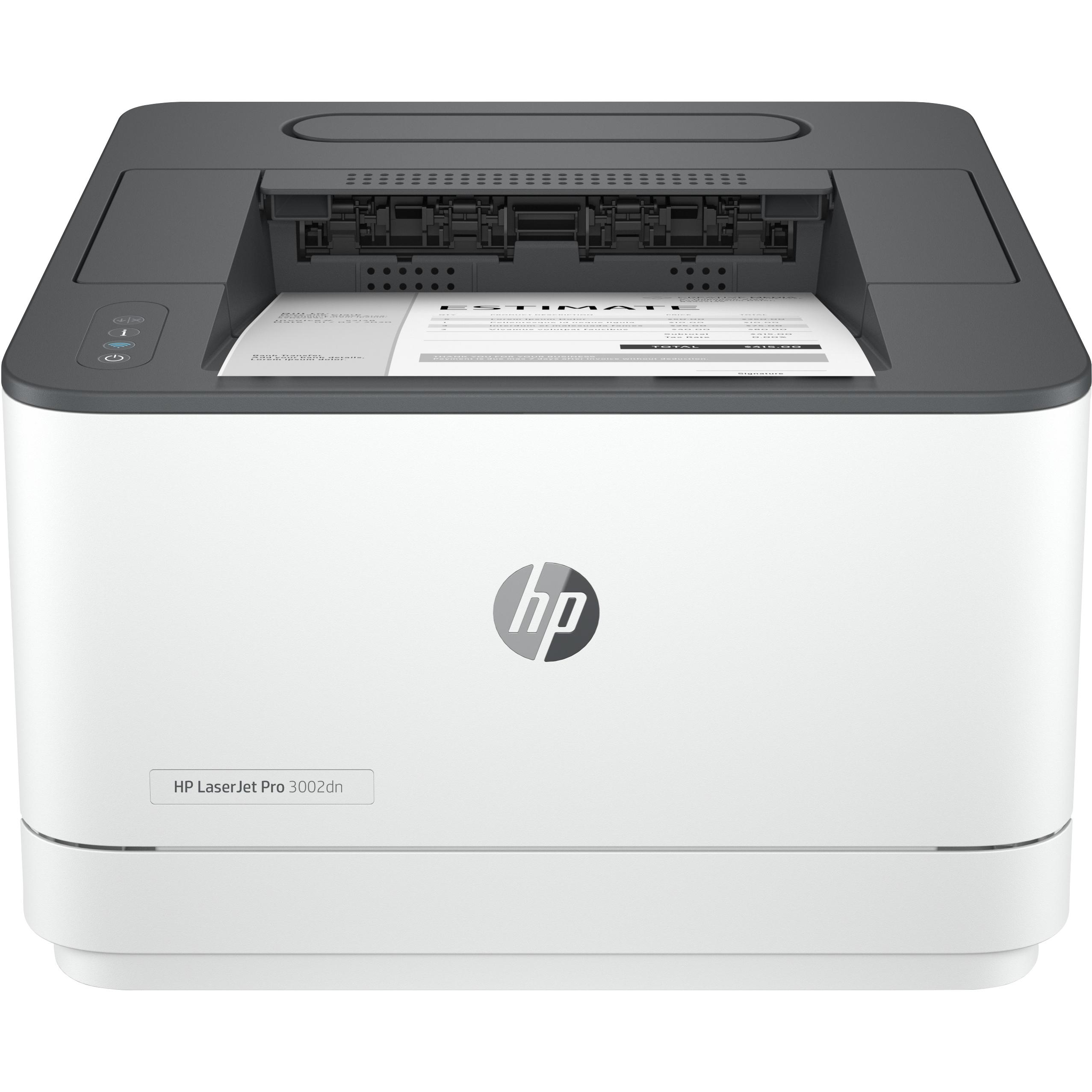 HP LaserJet Pro 3002dn (Laser, Schwarz-Weiss), Drucker, Weiss, Schwarz
