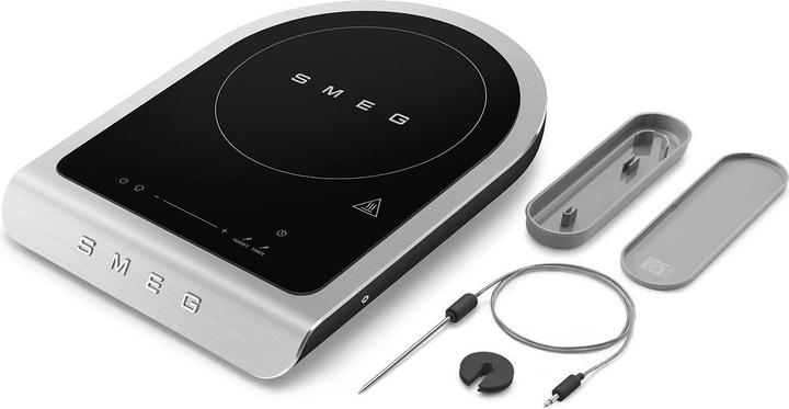 Actual product image Smeg PIC01BLMEU Table-top induction hob, black, aluminium