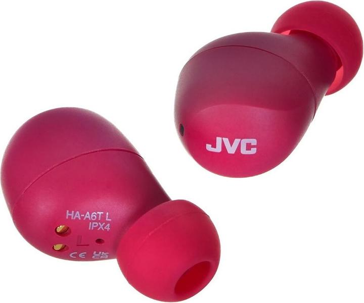 Actual product image JVC red HA-A6T-R-U Headphones In Ear TWS 3.9g lightweight (7.50 h, Wireless)