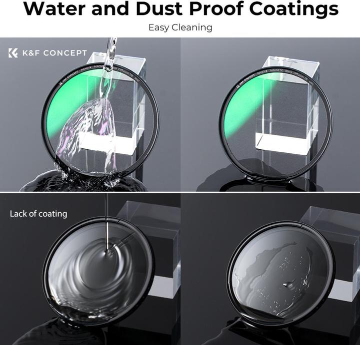 Image du produit K&F Concept Concept Magnetic 1/8 Black Mist Filter Nano X - 82mm (82 mm, Filtre Black Mist)