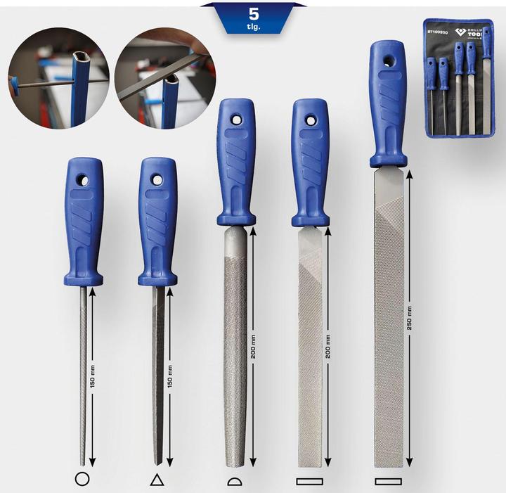 Produktbild Brilliant Tools Feilen-Satz 5-teilig (Hieb 3, Hieb 4, Hieb 6, Hieb 2, Hieb 1, Hieb 5, 414 mm)