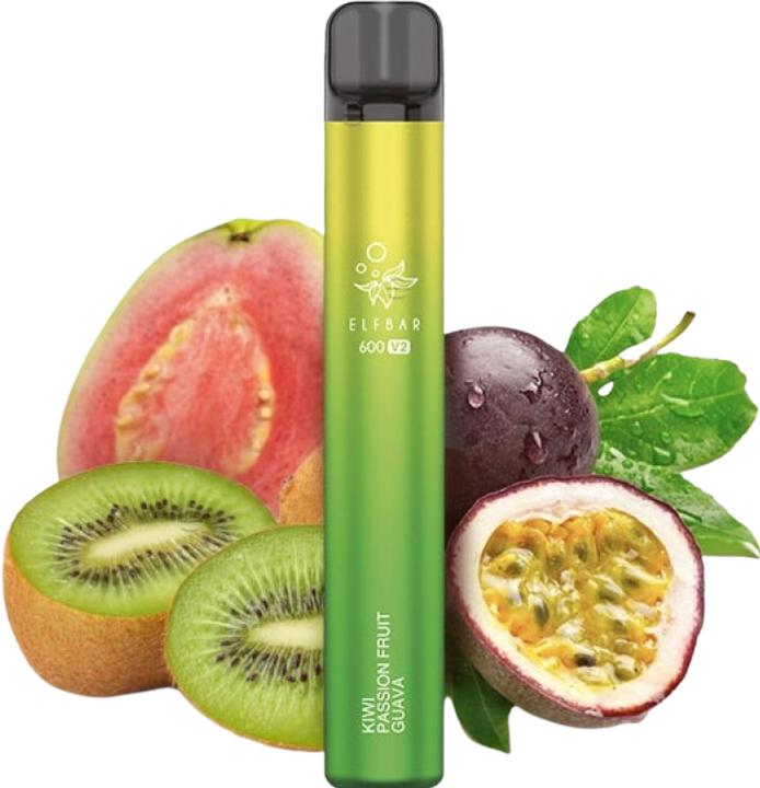 Image du produit Elfbar 600 V2 (Goyave, Kiwi, Fruit de la passion)