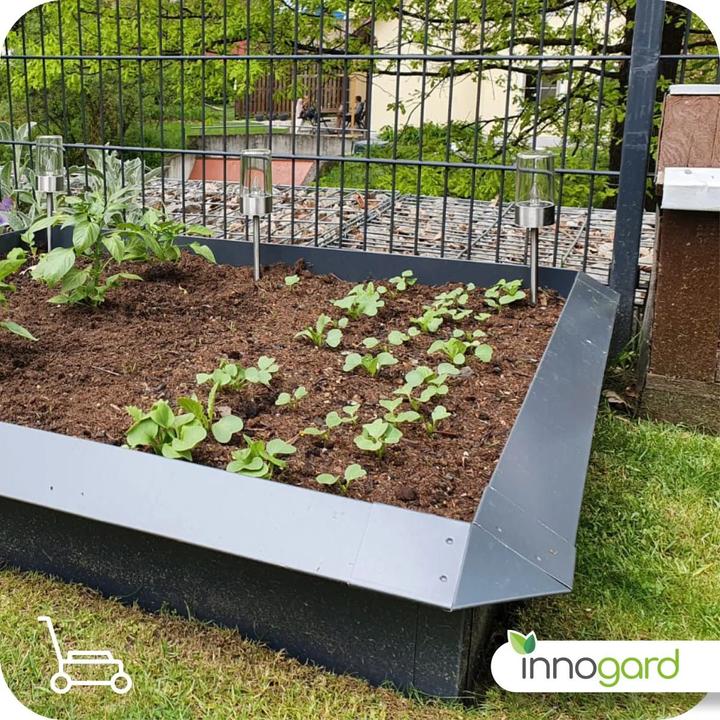 Produktbild Innogard Schneckenblech - Feuerverzinkt Komplettset 14er (10 Seitenelemente + 4 Ecken) (100 cm)