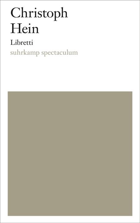 Produktbild Libretti (Deutsch, Christoph Hein, 2018)
