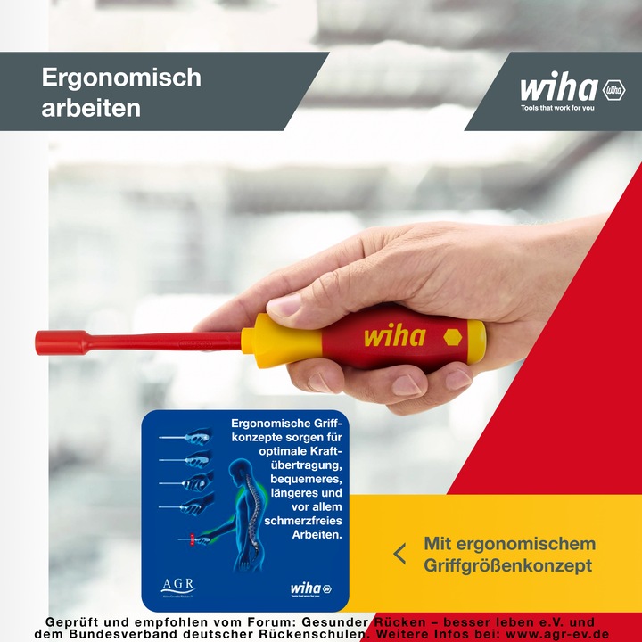 Actual product image Wiha VDE screwdriver set 5 pieces (External hexagon)
