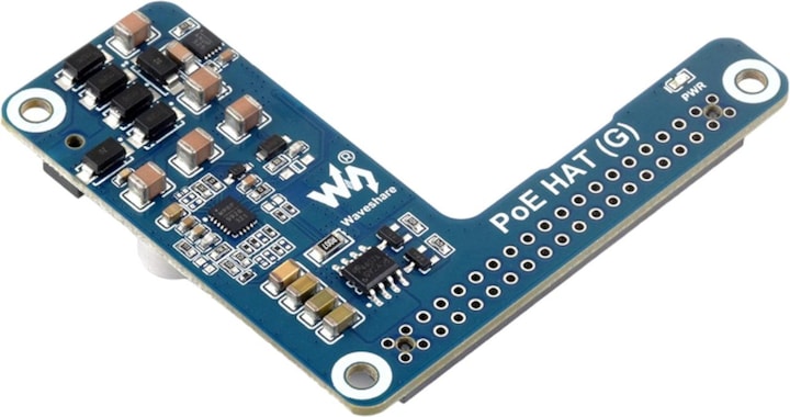 Actual product image WaveShare PoE HAT (G) for Raspberry Pi 5