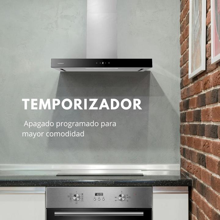 Image du produit Corbero Hotte décorative horizontale, débit 1000 m3/h, 3 vitesses, classe A++ (Hotte murale)