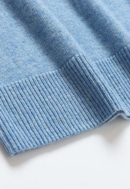 Produktbild Bellemere Pullover Solid V-Neck Merino-Cashmere Sweater (M)