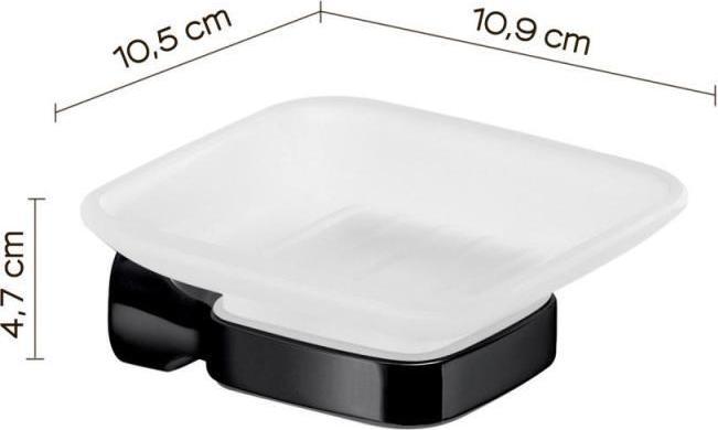 Immagine prodotto Domoletti Porta Sapone Amalfi Nero Opaco