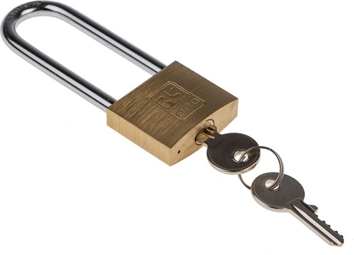Produktbild RS PRO Solid Brass Long Shacke Padlock 40 mm